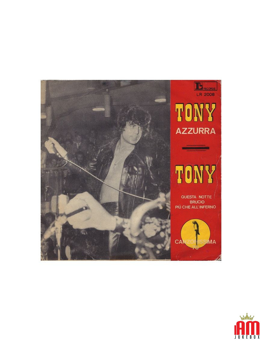 Azzurra [Little Tony] - Vinyle 7", 45 tours, stéréo [product.brand] 1 - Shop I'm Jukebox 