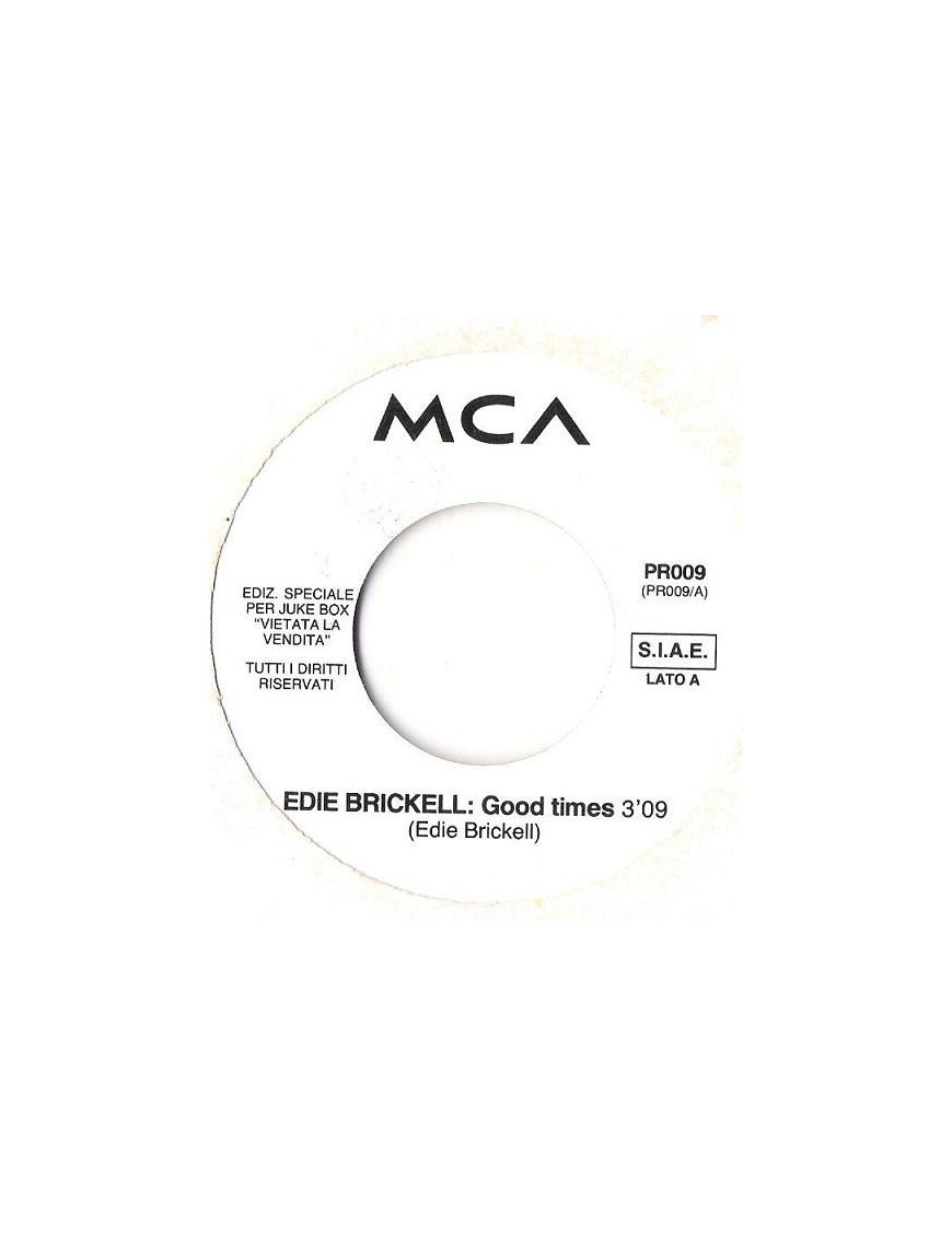 Good Times   Dreamer (Radio Mix) [Edie Brickell,...] - Vinyl 7", 45 RPM, Jukebox