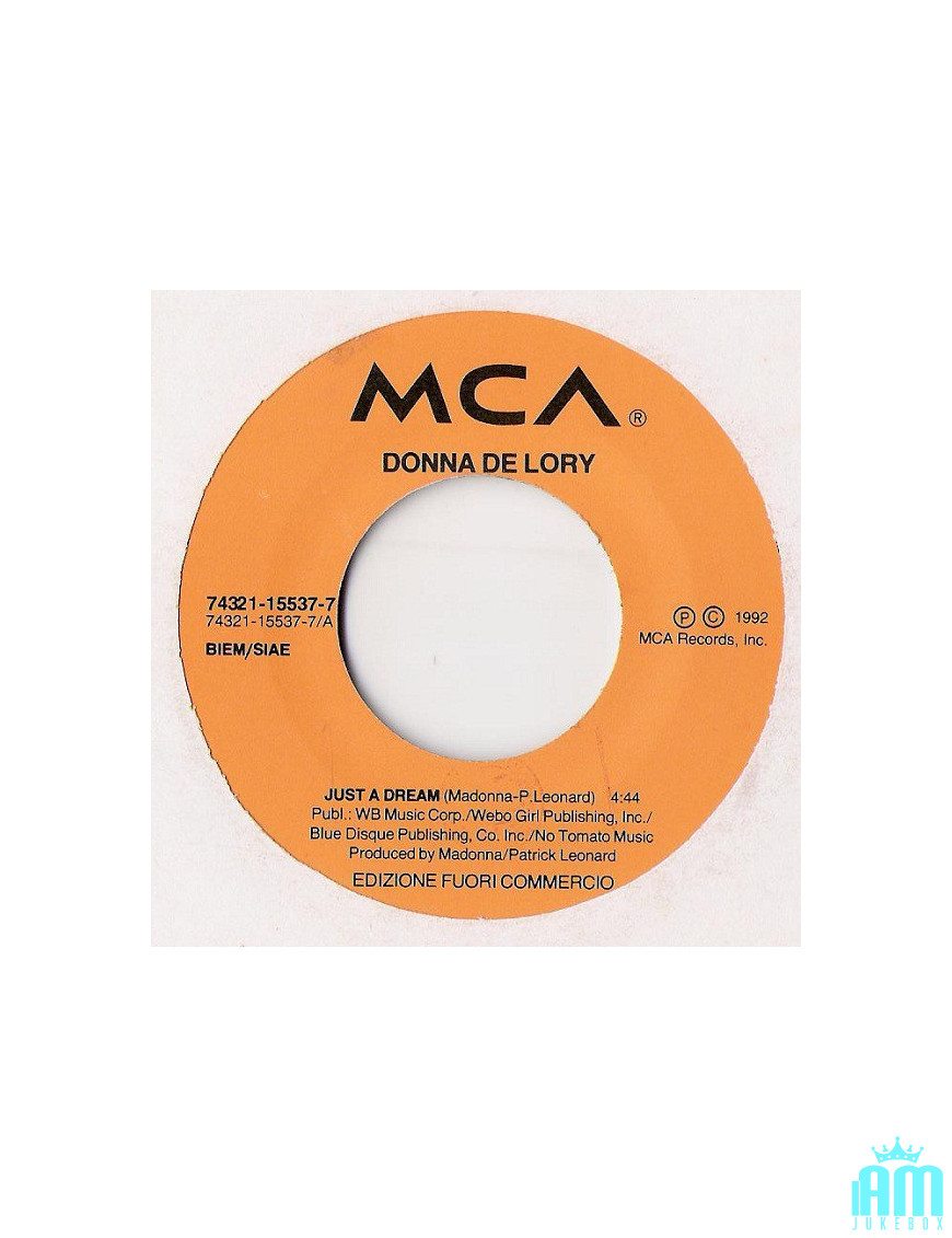 Just A Dream What Is Love [Donna De Lory,...] - Vinyle 7", 45 RPM, Promo [product.brand] 1 - Shop I'm Jukebox 