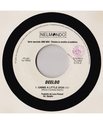 Gimme A Little Sign Amare Il Mare [Deeldo,...] - Vinyle 7", 45 RPM, Jukebox [product.brand] 1 - Shop I'm Jukebox 