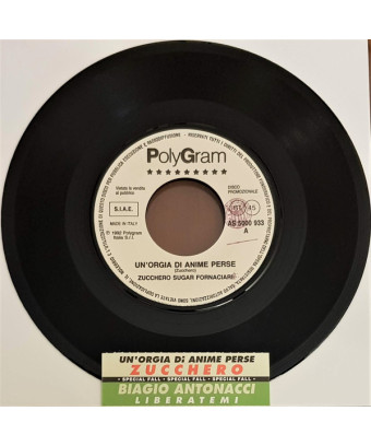 Une orgie d'âmes perdues Liberatemi [Zucchero,...] - Vinyl 7", 45 RPM, Promo [product.brand] 1 - Shop I'm Jukebox 