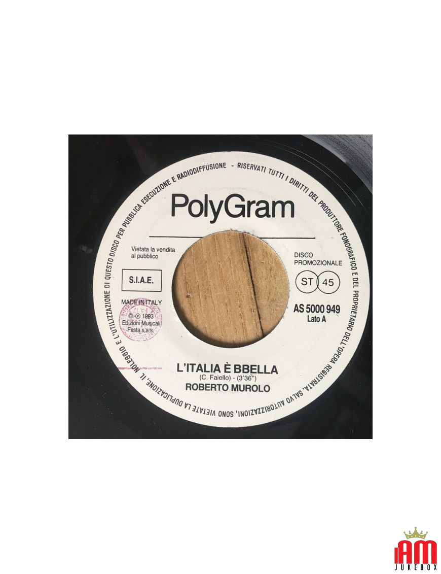 Italy Is Beautiful I No Longer Know Who To Believe [Roberto Murolo,...] - Vinyl 7", 45 RPM, Promo [product.brand] 1 - Shop I'm J