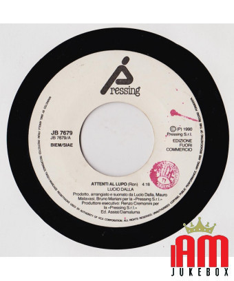 Attenti Al Lupo [Lucio Dalla] - Vinyl 7", 45 RPM, Promo [product.brand] 1 - Shop I'm Jukebox 