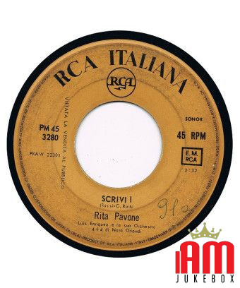 Scrivi! Ti Vorrei Parlare [Rita Pavone] - Vinyl 7", 45 RPM, Jukebox [product.brand] 1 - Shop I'm Jukebox 