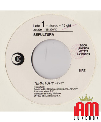 Territory [Sepultura] – Vinyl 7", 45 RPM, Jukebox [product.brand] 1 - Shop I'm Jukebox 