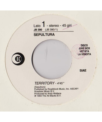 Territory  [Sepultura] - Vinyl 7", 45 RPM, Jukebox