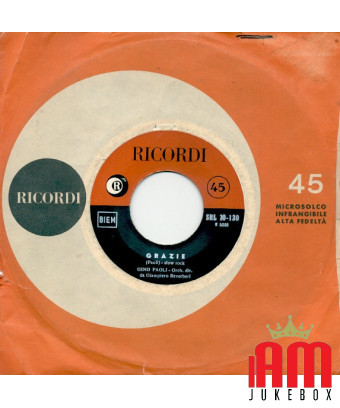 Danke, ich wollte dich für mich haben [Gino Paoli] – Vinyl 7", 45 RPM [product.brand] 1 - Shop I'm Jukebox 