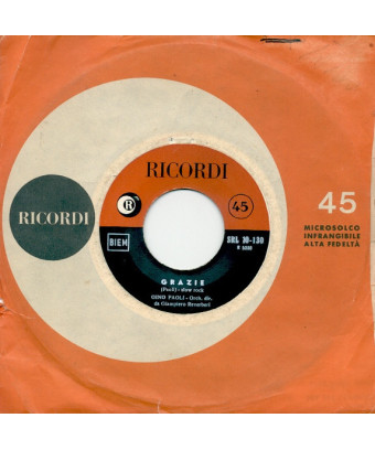 Grazie   Volevo Averti Per Me [Gino Paoli] - Vinyl 7", 45 RPM