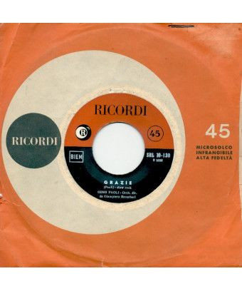 Merci, je voulais t'avoir pour moi [Gino Paoli] - Vinyl 7", 45 RPM [product.brand] 1 - Shop I'm Jukebox 