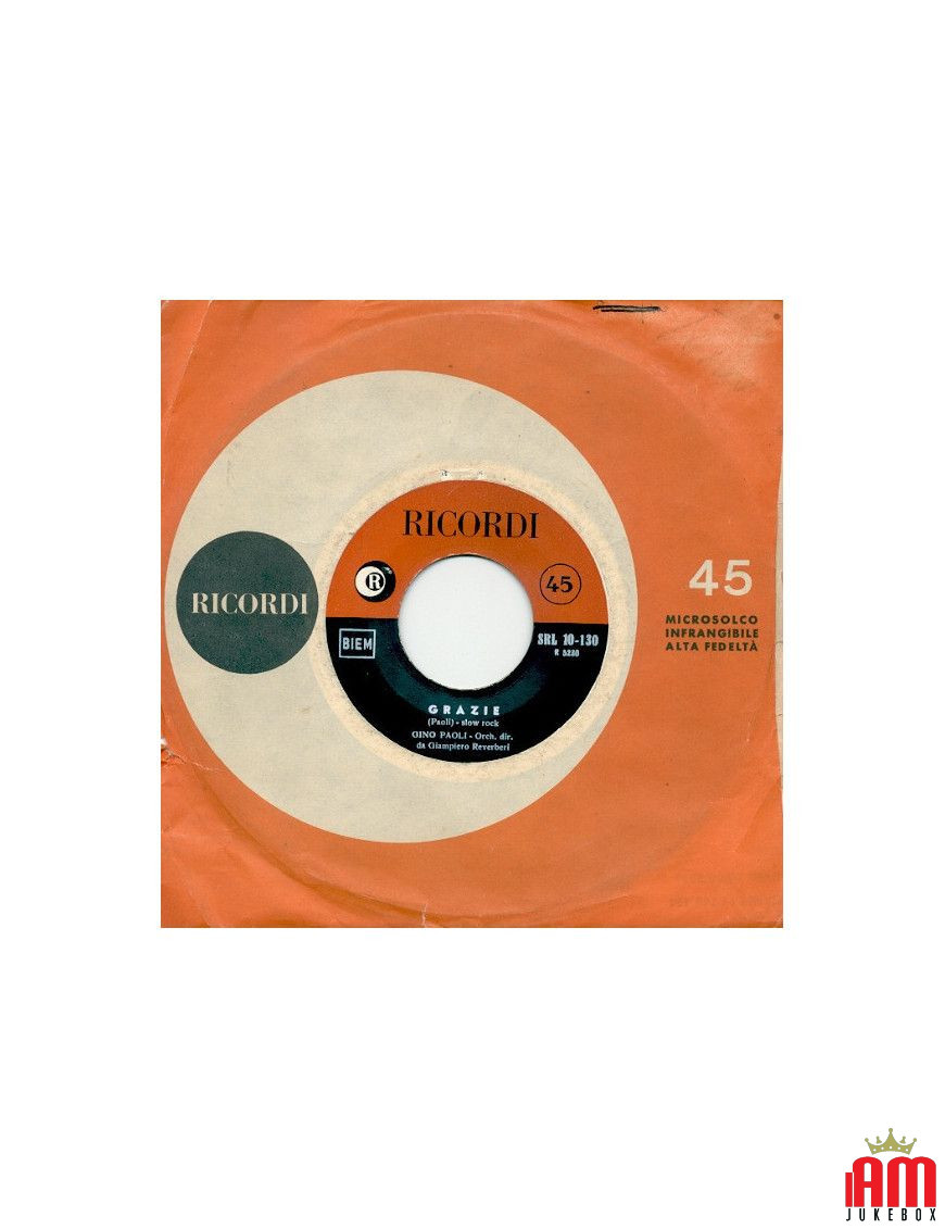 Merci, je voulais t'avoir pour moi [Gino Paoli] - Vinyl 7", 45 RPM [product.brand] 1 - Shop I'm Jukebox 