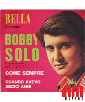 Bella Presents : Bobby Solo [Bobby Solo] - Vinyle 7", 45 tours, Promo [product.brand] 1 - Shop I'm Jukebox 