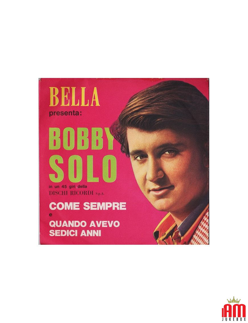 Bella Presenta: Bobby Solo [Bobby Solo] - Vinyl 7", 45 RPM, Promo [product.brand] 1 - Shop I'm Jukebox 