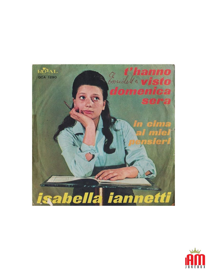 T'Hanno Visto Domenica Sera In Cima Ai Miei Pensieri [Isabella Iannetti] - Vinyl 7", 45 RPM [product.brand] 1 - Shop I'm Jukebox