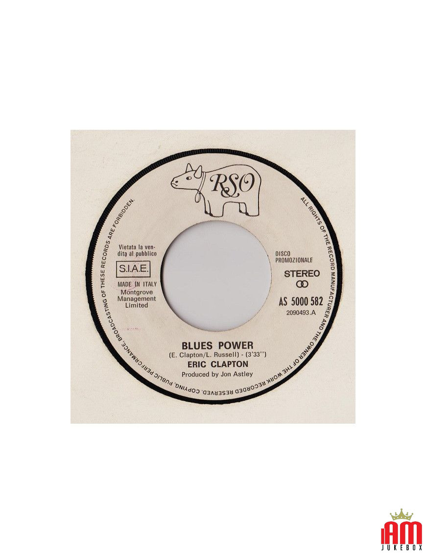 Blues Power Help Me! [Eric Clapton,...] - Vinyl 7", 45 RPM, Promo [product.brand] 1 - Shop I'm Jukebox 