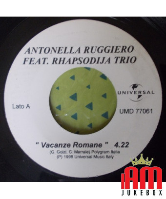 Roman Holidays Kiss The Rain [Antonella Ruggiero,...] – Vinyl 7", 45 RPM, Promo [product.brand] 1 - Shop I'm Jukebox 