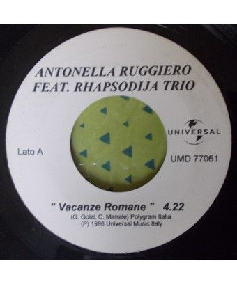 Roman Holidays Kiss The Rain [Antonella Ruggiero,...] - Vinyle 7", 45 RPM, Promo [product.brand] 1 - Shop I'm Jukebox 