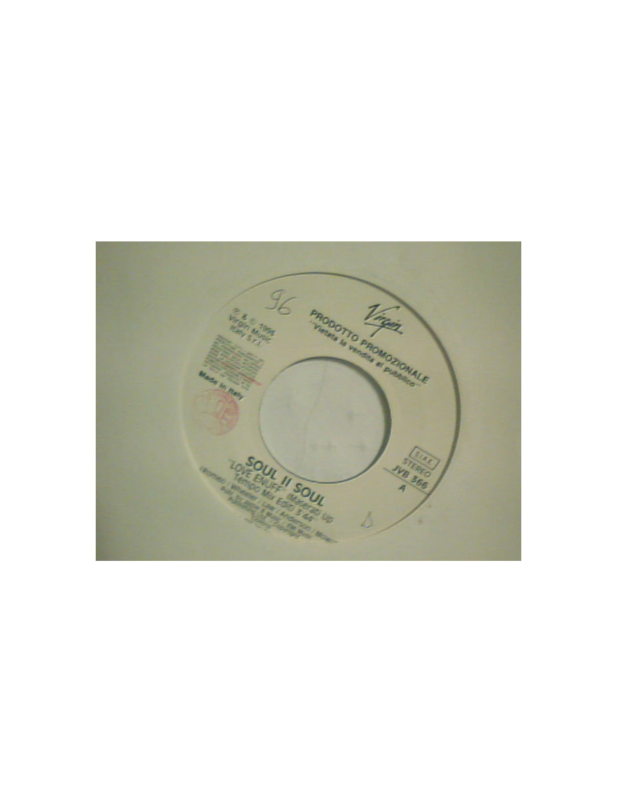 Love Enuff - Velvet Park [Soul II Soul,...] - Vinyl 7", 45 RPM, Promo