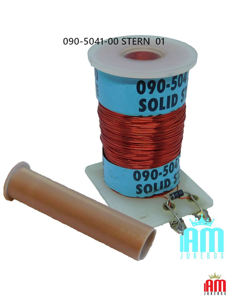 090-5041-00 STERN / SEGA PINBALL FLIPPER COIL WITH SLEEVE BOBINA Solinoids Stern Condition: NOS [product.supplier] 1 Coil 090-50