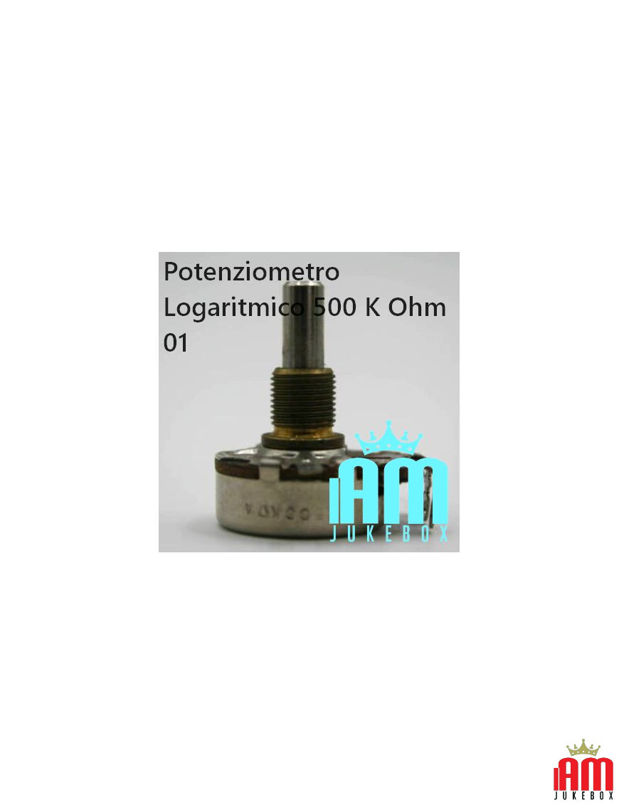 Potenziometro Logaritmico 500 K Ohm Parti di ricambio Ami Rowe Wurlitzer Condizione: NOS [product.supplier] 1 Potenziometro Loga