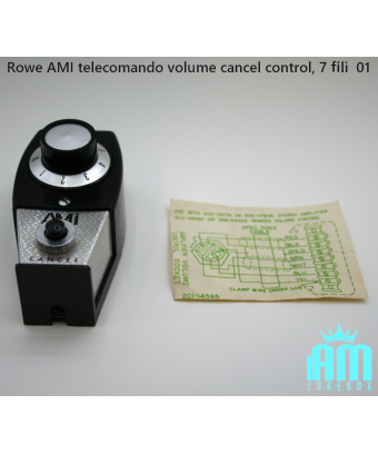 Contrôle du volume/annulation à distance Rowe AMI, 7 fils pour les premiers juke-box Rowe.