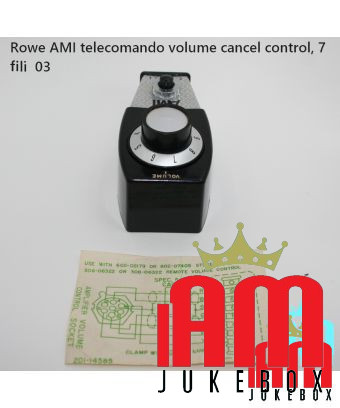 Rowe AMI remote volume/cancel control, 7 wires for early Rowe jukeboxes.