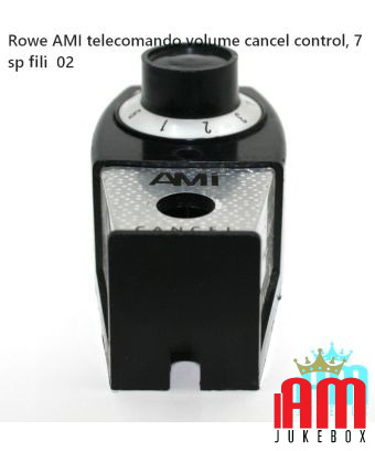 Rowe AMI-Lautstärke-/Abschaltfernbedienung, 7 Kabel für frühe Rowe-Jukeboxen. (Ohne Taste) Wie auf dem Foto
