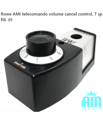 Rowe AMI-Lautstärke-/Abschaltfernbedienung, 7 Kabel für frühe Rowe-Jukeboxen. (Ohne Taste) Wie auf dem Foto