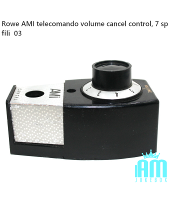 Contrôle du volume/annulation à distance Rowe AMI, 7 fils pour les premiers jukebox Rowe. (Sans bouton) Comme sur la photo