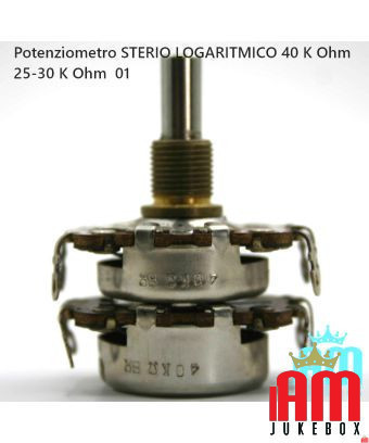 STERIAL LOGARITHMISCHES Potentiometer 40 K Ohm 25/30 K Ohm Potentiometer Wurlitzer Zustand: gesehen und gemocht [product.supplie