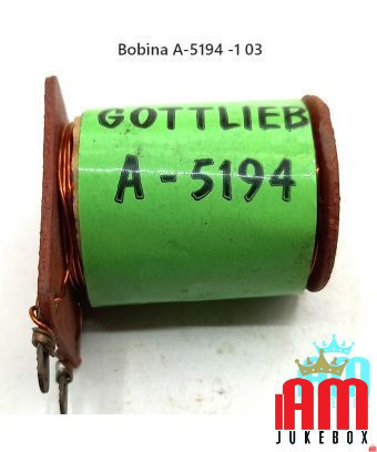 Spule A-5194 /1 Solinoide Gottlieb Zustand: NOS [product.supplier] 1 Spule A-5194 /1 Bobina A-5194 /1 Spule A-5194 Für elektrome