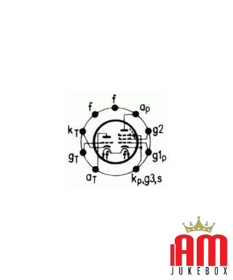 6AN8 Valve Valves [product.brand] Condition: New chrome plating [product.supplier] 1 6AN8 Valve Valvola 6AN8 Type: Triode - pent