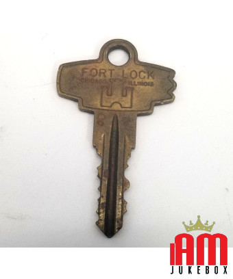 Vintage Chicago Fort Lock Co. Key 3022 Company Flipper-Schlüssel Williams Zustand: Gebraucht [product.supplier] 1 Vintage Chicag