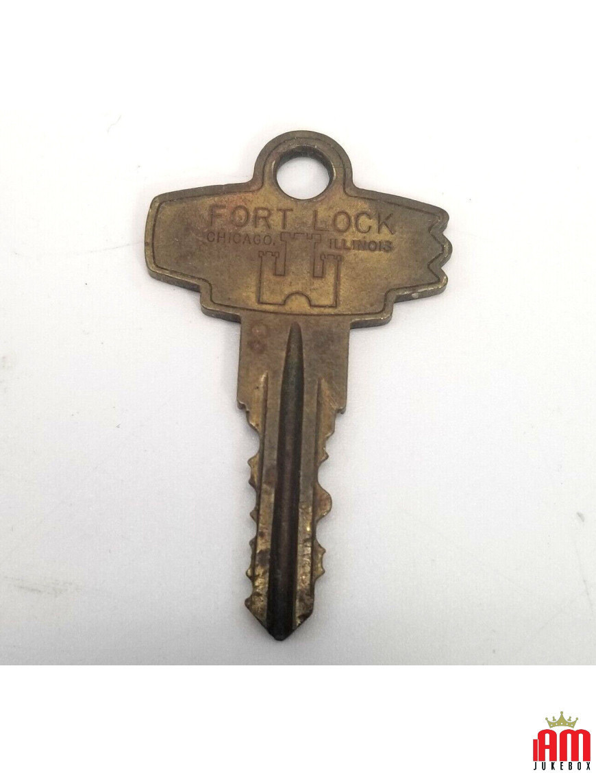 Vintage Chicago Fort Lock Co. Key 8046 Company Flipper keys Williams Condition: Used [product.supplier] 1 Vintage Chicago Fort L