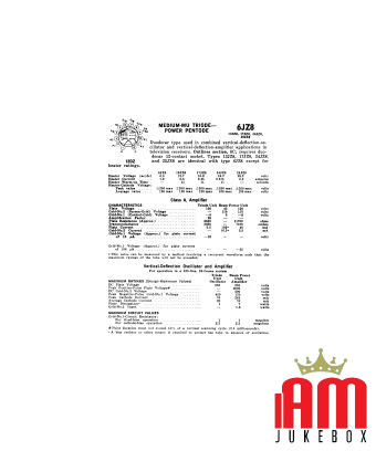 6JZ8 valve Valves [product.brand] Condition: NOS [product.supplier] 1 6JZ8 valve Valvola 6JZ8 Type: Triode - pentode Identical t