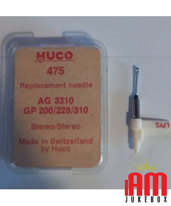 Aiguille de platine : AG 3310, Gp200/228/310 ( Huco 475) Aiguilles pour jukebox et platine vinyle Philips Condition: SAI [produc