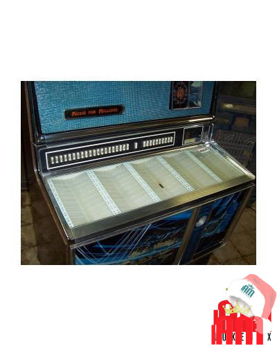 Italiano (Italian) Wurlitzer Kit Vetro superiore porta stickers per wurlitzer 3500 (zodiac), 1 Parti di ricambi Wurlitzer 1 Shop