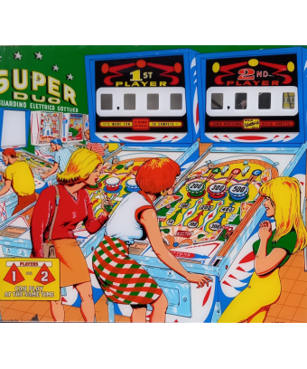 GOTTLIEB KOPFGLAS „SUPER DUO“ 1967... Gottlieb 1 - Shop I'm Jukebox 
