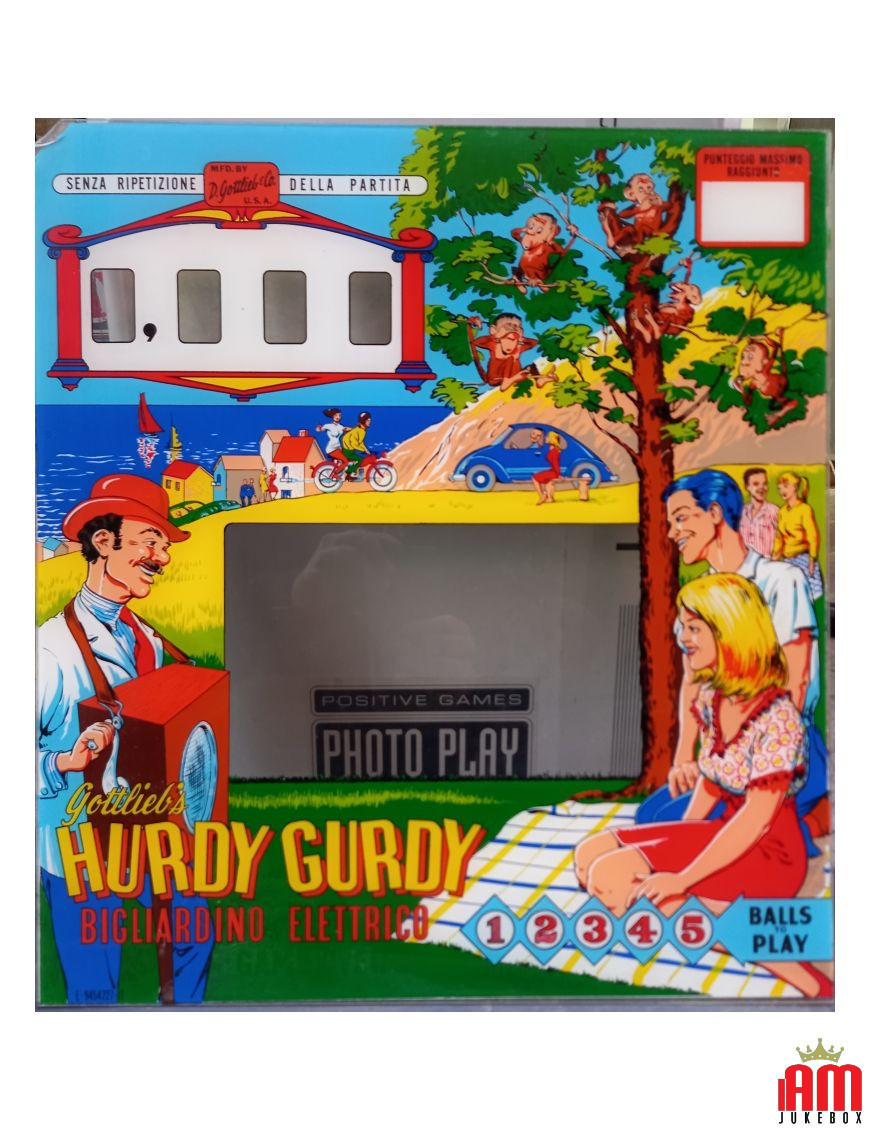 GOTTLIEB KOPFGLAS „HARDY GARDY“ .. Gottlieb 1 - Shop I'm Jukebox 