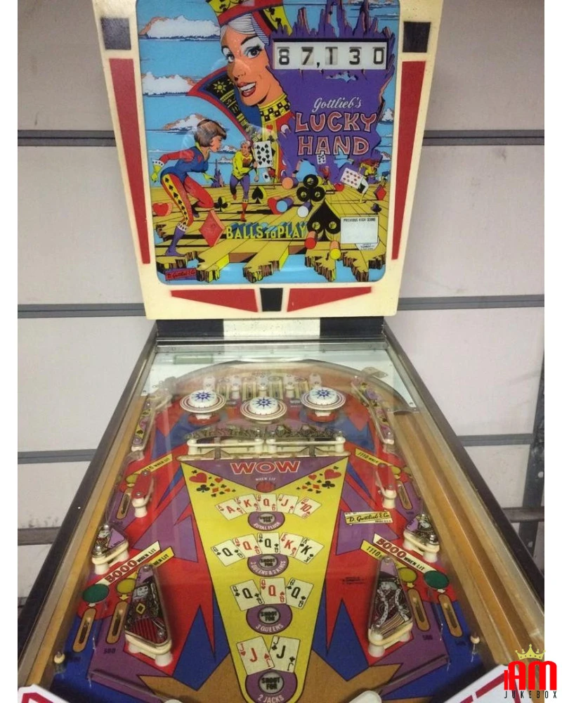 English (English) Gottlieb FLIPPER " GOTTLIEB'S" LUCKY HAND 1 Flipper Gootlieb [product.weight]1 Shop I'm Jukebox iamjukebox.it 