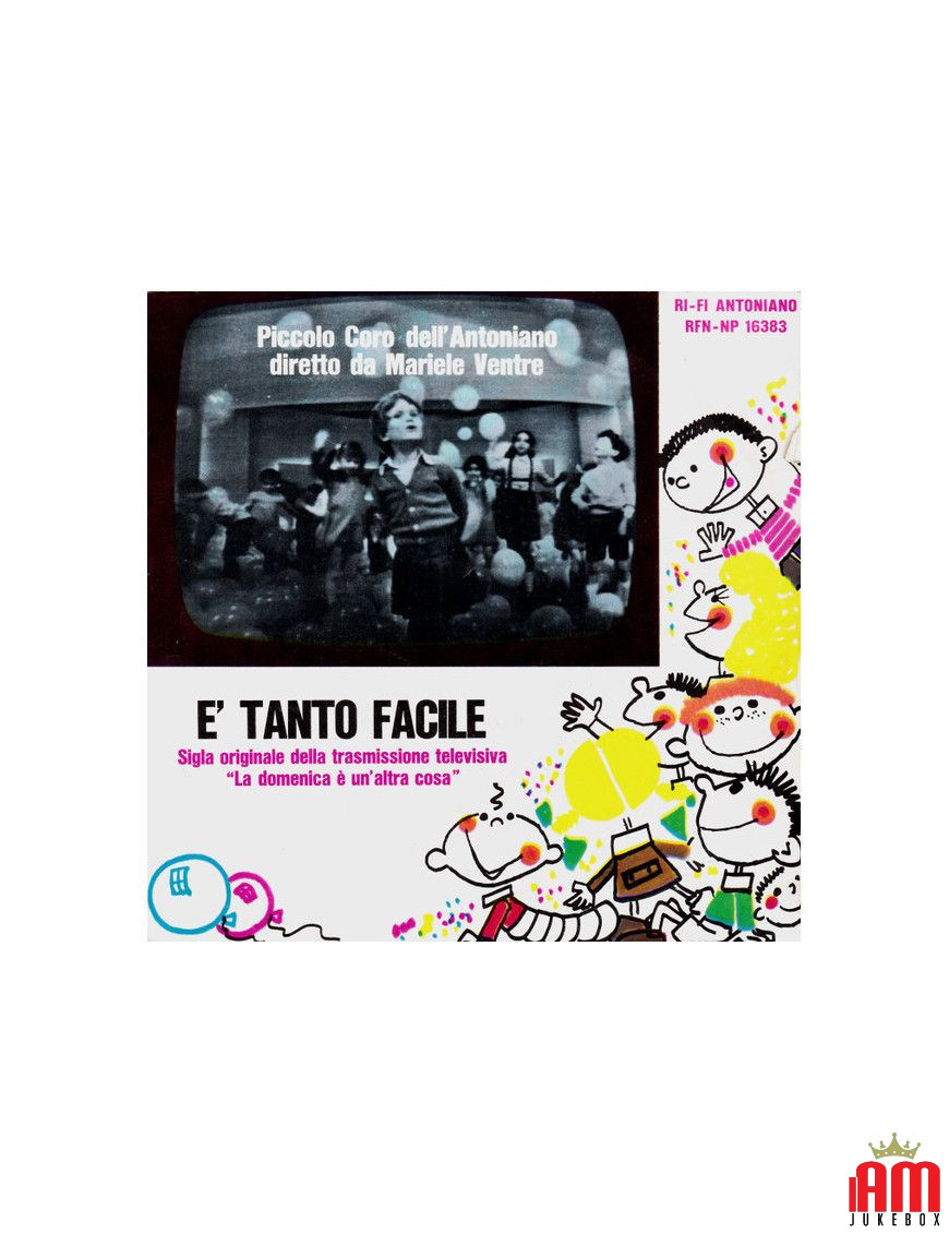 È Tanto Facile [Piccolo Coro Dell'Antoniano] - Vinyl 7", 45 RPM [product.brand] 1 - Shop I'm Jukebox 