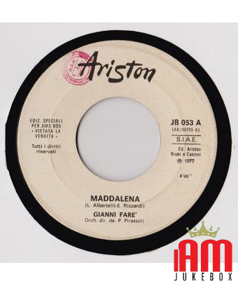 Maddalena 'A Canzuncella [Gianni Faré,...] – Vinyl 7", 45 RPM, Jukebox [product.brand] 1 - Shop I'm Jukebox 