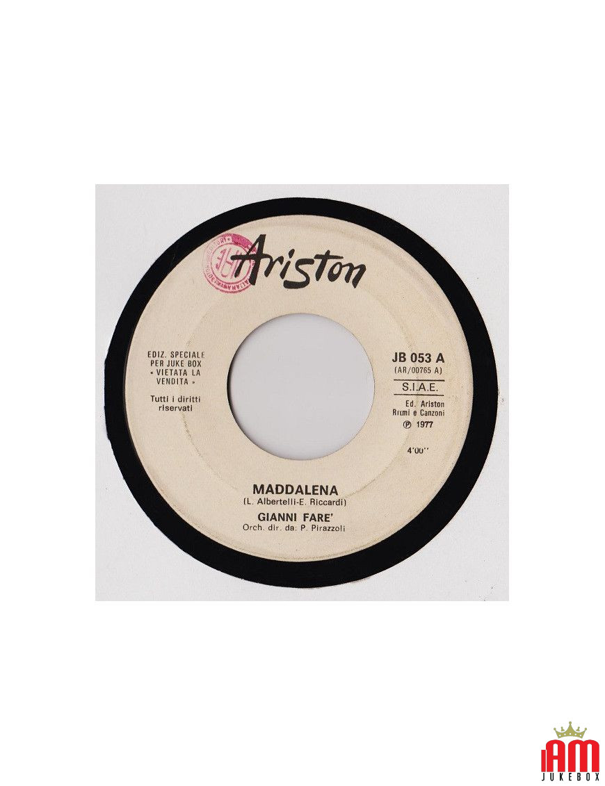 Maddalena 'A Canzuncella [Gianni Faré,...] - Vinyl 7", 45 RPM, Jukebox [product.brand] 1 - Shop I'm Jukebox 