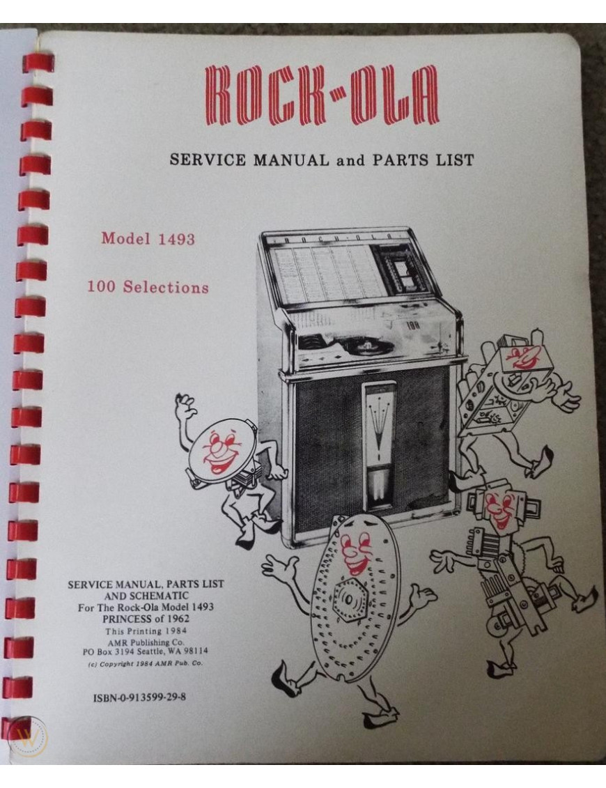 ROCKOLA 1493 PRINCESS JUKEBOX MANUALE DI SERVIZIO PDF