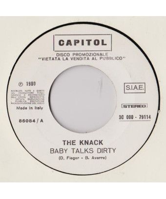 Baby Talks Dirty Più Di Una Canzone [The Knack (3),...] - Vinyl 7", 45 RPM, Promo, Stereo [product.brand] 1 - Shop I'm Jukebox 