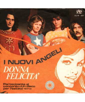 Donna Felicità [I Nuovi Angeli] - Vinyl 7", 45 RPM, Stereo [product.brand] 1 - Shop I'm Jukebox 