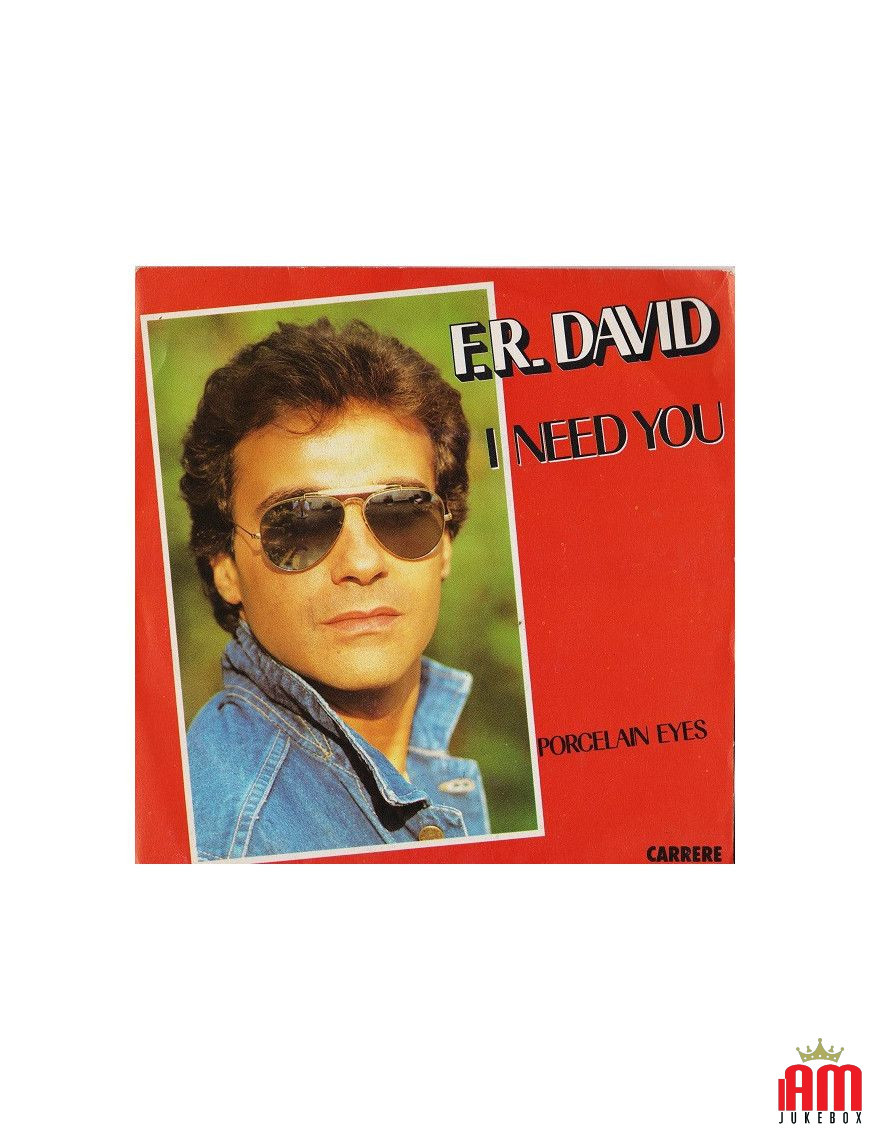 I Need You [FR David] – Vinyl 7", 45 RPM [product.brand] 1 - Shop I'm Jukebox 