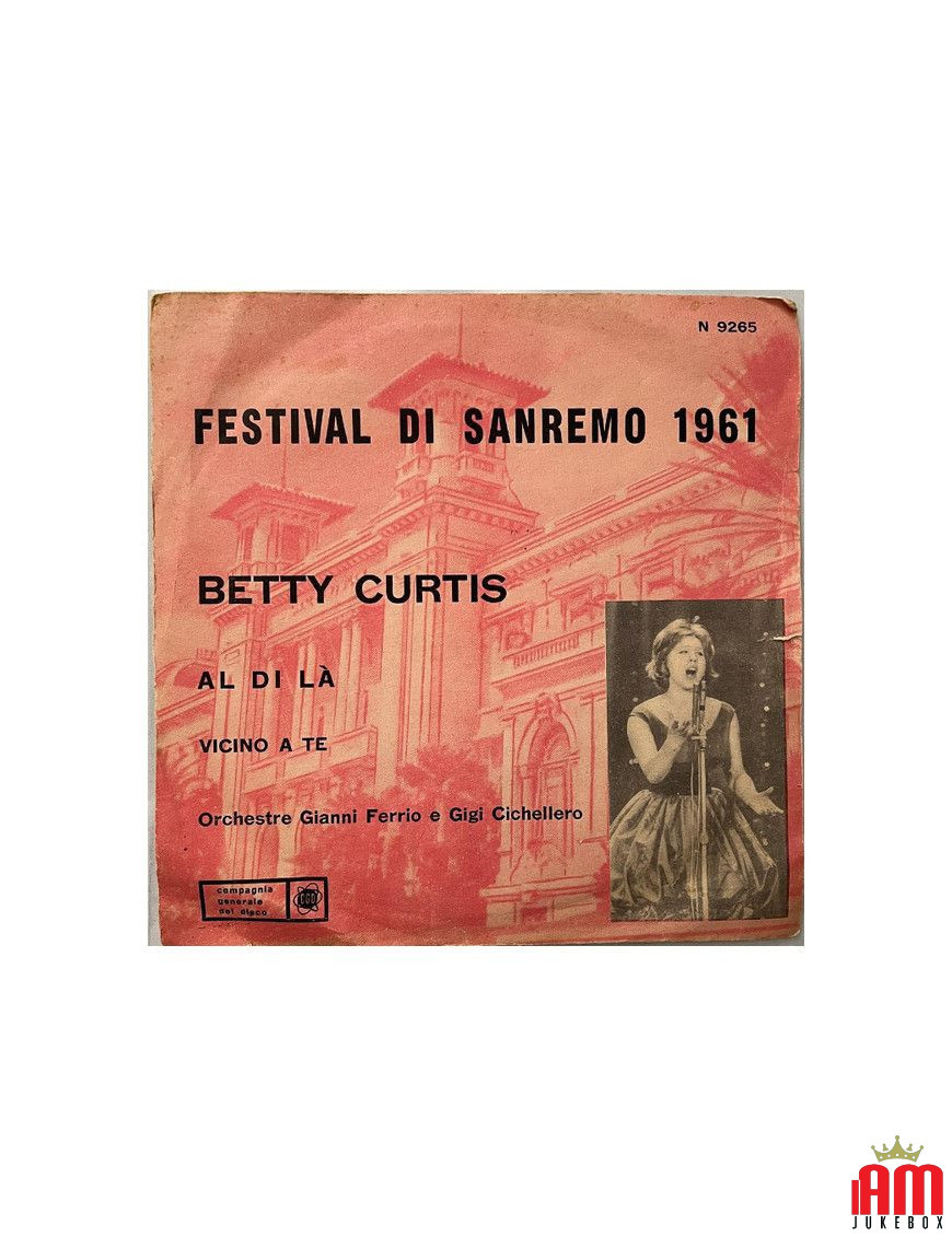 Al Di Là [Betty Curtis] - Vinyl 7", 45 RPM [product.brand] 1 - Shop I'm Jukebox 