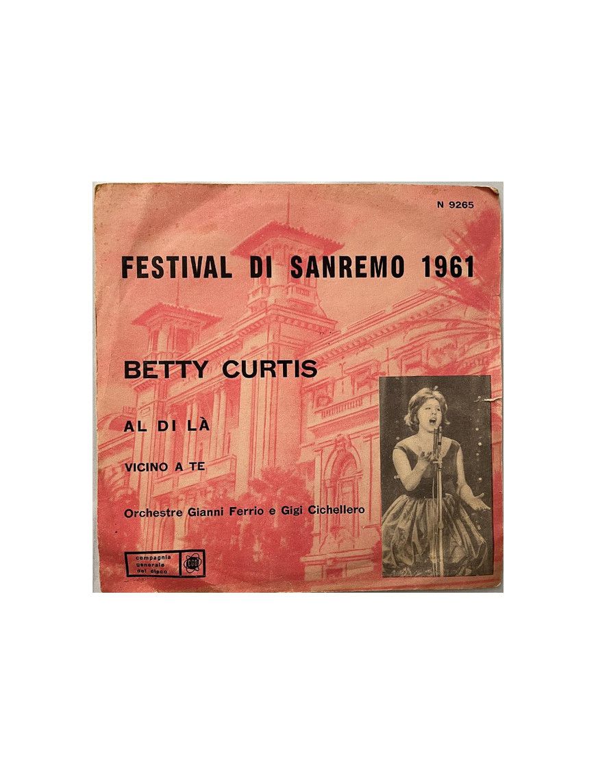 Al Di Là [Betty Curtis] - Vinyle 7", 45 TR/MIN [product.brand] 1 - Shop I'm Jukebox 