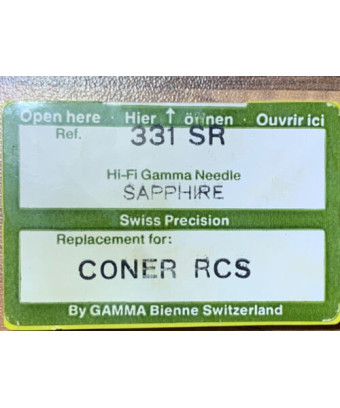 STYLUS CONER RCS - HI-FI GAMMA NEEDLE SAPPHIRE - REF. 331 - Jukebox and turntable needles [product.brand] Condition: New [produc