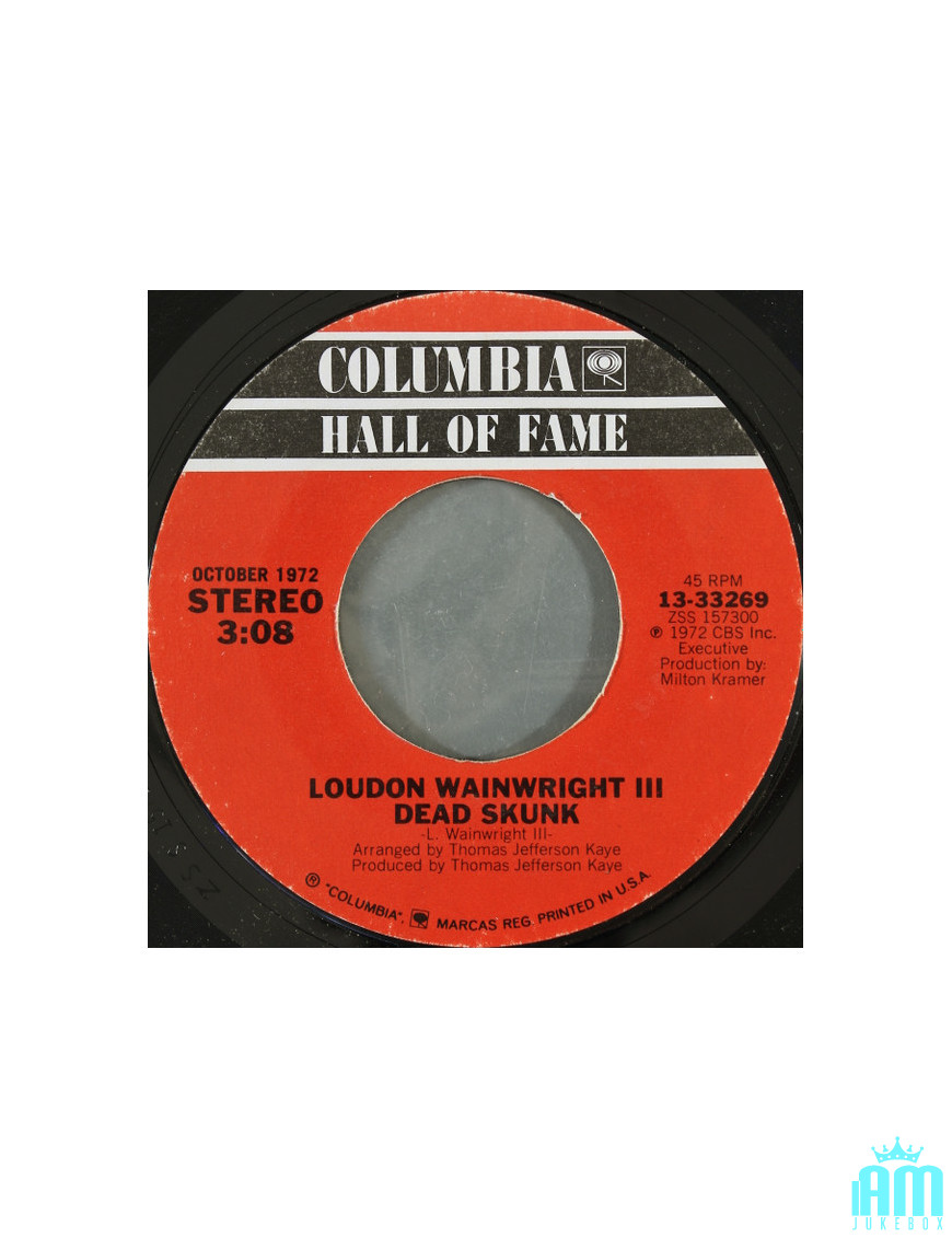 Dead Skunk [Loudon Wainwright III] - Vinyl 7", 45 RPM, Single, Styrene, Stereo [product.brand] 1 - Shop I'm Jukebox 